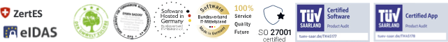 Немски електронен подпис inSign - съответства на eIDAS и ZertES, сертифициран от TÜV по ISO27001 и с отговорност за екологията
