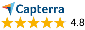 Capterra ни дава 5 звезди с оценка 4.8
